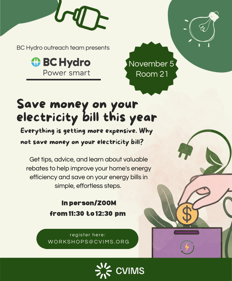 A poster for the BC Hydro event